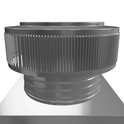 Aura Gravity Roof Ventilator 113 NFA |  12" Diameter | 4" Tall Collar  | Curb Mount Flange