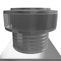 Gravity Roof Ventilator 12" dia with Curb Mount Base