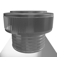 Gravity Ventilator - Aura Ventilator | 12" Diameter | 6" Tall Collar | Flat Base