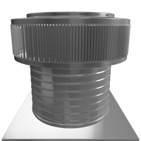 Gravity Roof Ventilator 12" dia with Curb Mount Base