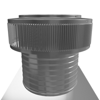 Gravity Ventilator - Aura Ventilator | 12" Diameter | 8" Tall Collar | Flat Base