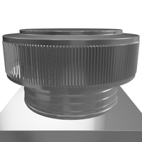 Gravity Roof Ventilator 14" dia with Curb Mount Base