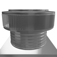 Gravity Roof Ventilator 14" dia with Curb Mount Base