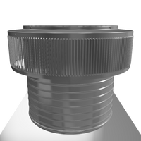 Gravity Ventilator - Aura Ventilator | 14" Diameter | 8" Tall Collar | Flat Base | 144 Sq. In. NFA