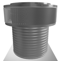 Gravity Roof Ventilator 16" dia with Curb Mount Base