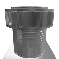 Gravity Vent - Aura Ventilator | 200 NFA | 16" Diameter | 12" Tall Collar | Flat Base