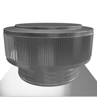 Gravity Vent - Aura Ventilator | 200 NFA | 16" Diameter | 4" Tall Collar | Flat Base | 200 Sq. In. NFA