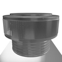 Gravity Vent - Aura Ventilator | 200 NFA | 16" Diameter | 6" Tall Collar | Flat Base