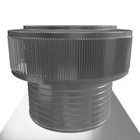 Gravity Vent - Aura Ventilator | 200 NFA | 16" Diameter | 8" Tall Collar | Flat Base
