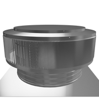 Gravity Vent - Aura Ventilator | 254 NFA | 18" Diameter | 4" Tall Collar | Flat Base