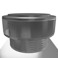 Gravity Ventilator - Aura Vent | 314 NFA | 20" Diameter | 6" Tall Collar | Flat Base