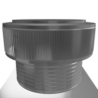 Gravity Ventilator - Aura Vent | 314 NFA | 20" Diameter | 8" Tall Collar | Flat Base