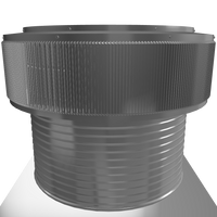 Gravity Roof Ventilator 24" dia with Curb Mount Base