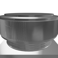 Gravity Roof Ventilator 24" dia with Curb Mount Base