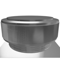 Gravity Ventilator - Aura Vent | 452 NFA | 24" Diameter | 4" Tall Collar | Flat Base