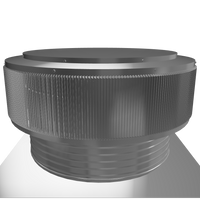 Gravity Ventilator - Aura Vent | 452 NFA | 24" Diameter | 6" Tall Collar | Flat Base