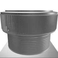 Gravity Roof Ventilator 30" dia with Curb Mount Base