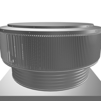 Gravity Roof Ventilator 30" dia with Curb Mount Base