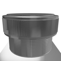 Gravity Ventilator - Aura Ventilator | 1,017 NFA | 36" Diameter | 12" Tall Collar | Flat Base