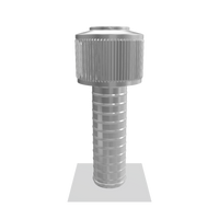 Gravity Ventilator - Aura Ventilator | 4" Diameter | 12" Tall Collar | Flat Base
