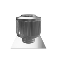 Gravity Ventilator - Aura Ventilator | 4" diameter | 2" tall collar | flat base