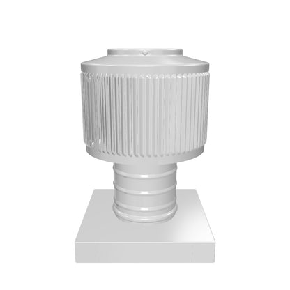 Aura Gravity Roof Ventilator 12 NFA |  4" Diameter | 4" Tall Collar  | Curb Mount Flange