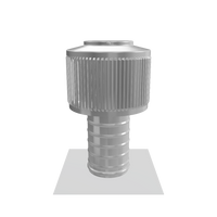 Gravity Ventilator - Aura Ventilator | 4" Diameter | 6" Tall Collar | Flat Base