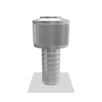 Gravity Ventilator - Aura Ventilator | 4" Diameter | 8" Tall Collar | Flat Base