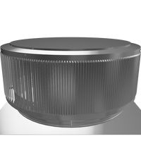 Gravity Ventilator - Aura Ventilator | 1,384 NFA | 42" Diameter | 4" Tall Collar | Flat Base
