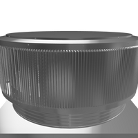 Gravity Roof Ventilator 42" dia with Curb Mount Base