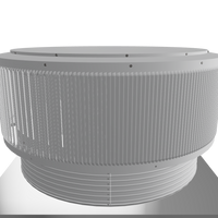 Gravity Roof Ventilator 42" dia with Curb Mount Base