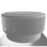 Gravity Ventilator - Aura Ventilator | 1,384 NFA | 42" Diameter | 8" Tall Collar | Flat Base