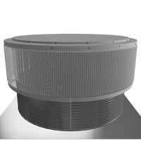 Gravity Ventilator - Aura Ventilator | 1,808 NFA | 48" Diameter | 12" Tall Collar | Flat Base