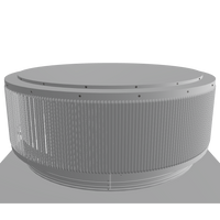 Gravity Ventilator - Aura Ventilator | 1,808 NFA | 48" Diameter | 4" Tall Collar | Flat Base