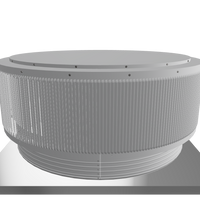 Gravity Roof Ventilator 48" with dia Curb Mount Base