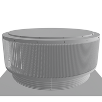 Gravity Ventilator - Aura Ventilator | 1,808 NFA | 48" Diameter | 6" Tall Collar | Flat Base