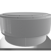 Gravity Roof Ventilator 48" dia with Curb Mount Base