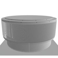 Gravity Ventilator - Aura Ventilator | 1,808 NFA | 48" Diameter | 8" Tall Collar | Flat Base