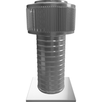 Gravity Roof Ventilator 6" dia with Curb Mount Base