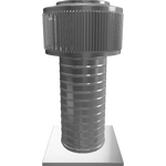 Gravity Roof Ventilator 6" dia with Curb Mount Base