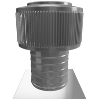 Gravity Roof Ventilator 6" dia with Curb Mount Base