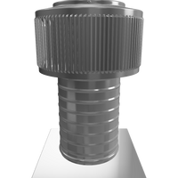 Gravity Roof Ventilator 6" dia with Curb Mount Base