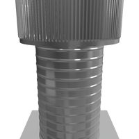Gravity Ventilator - Aura Ventilator | 8" Diameter | 12" Tall Collar | Flat Flange | 50 Sq. In. NFA
