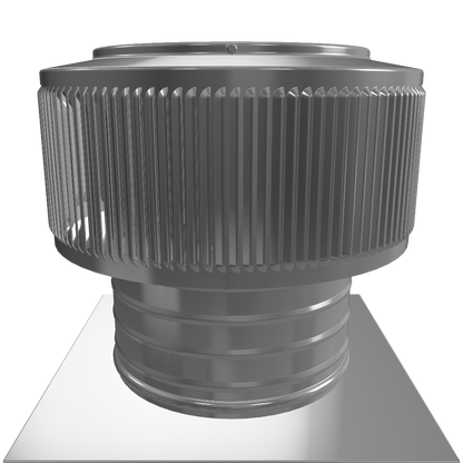 Aura Gravity Roof Ventilator 50 NFA |  8" Diameter | 4" Tall Collar  | Curb Mount Flange