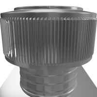 Gravity Ventilator - Aura Ventilator | 8" Diameter | 4" Tall Collar | Flat Base