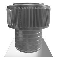Gravity Roof Ventilator 8" dia with Curb Mount Base