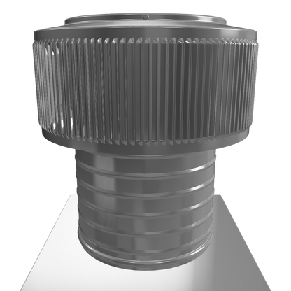 Aura Gravity Roof Ventilator 50 NFA |  8" Diameter | 6" Tall Collar  | Curb Mount Flange