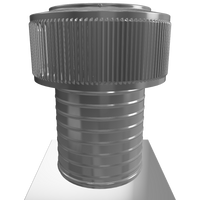 Gravity Roof Ventilator 8" dia with Curb Mount Base