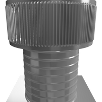 Gravity Ventilator - Aura Ventilator | 8" Diameter | 8" Tall Collar | Flat Base | 50 Sq. In. NFA