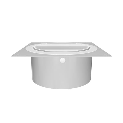 Model BSV-4-WT | Bathroom Soffit Vent  |  4"  Diameter  | White